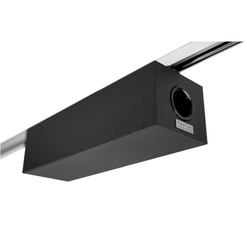NewTec SUB Canto SMART sort – trådløs subwoofer med kraftfuld bas til kommercielle lydsystemer
