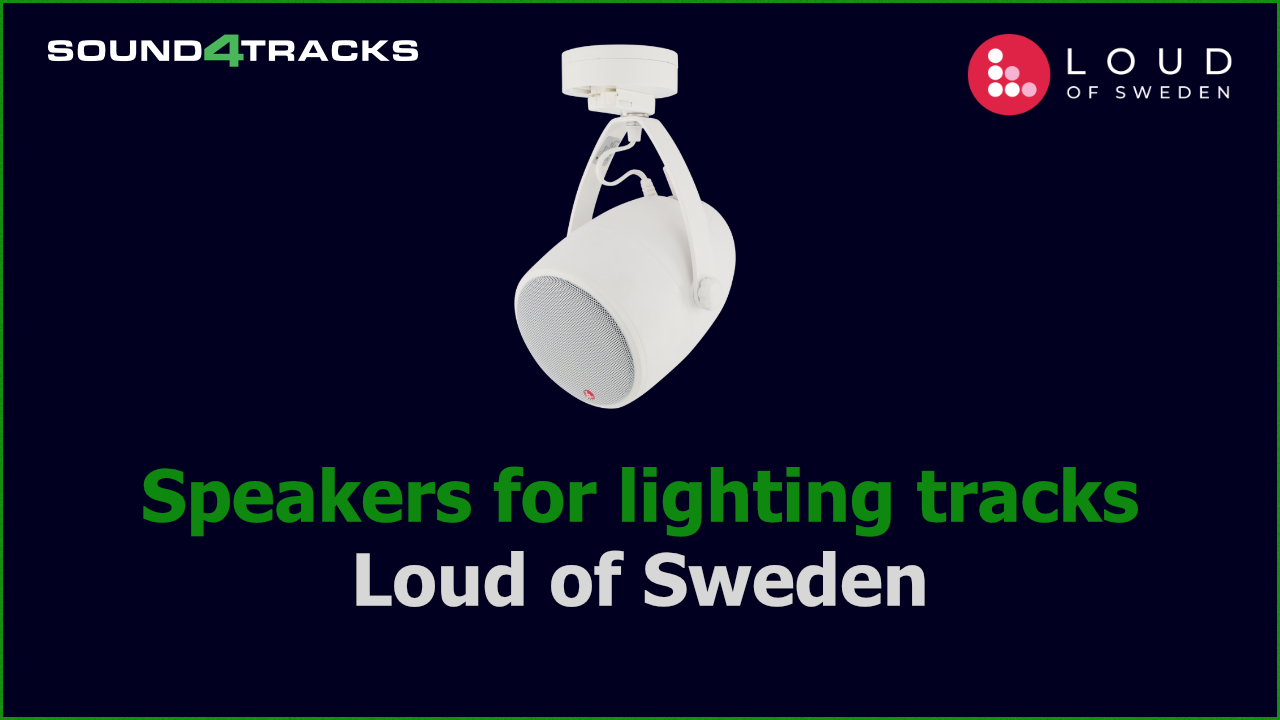 Altoparlanti wireless Loud of Sweden per binari luce