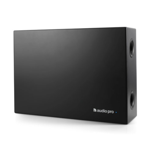 Audio Pro SUB-3 svart – Kompakt subwoofer för bakgrundsmusiksystem i butiker, caféer och restauranger