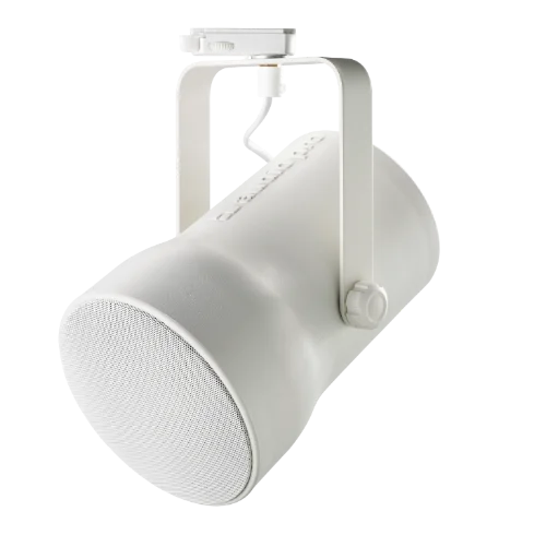 Sonab Audio Speaker CLS – commercial track lighting rail speaker with Scandinavian design for stores, cafés, and offices.